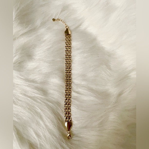 18K Gold Plated Over Brass Watch Band Link Bracelet Bundle - Picture 11 of 11